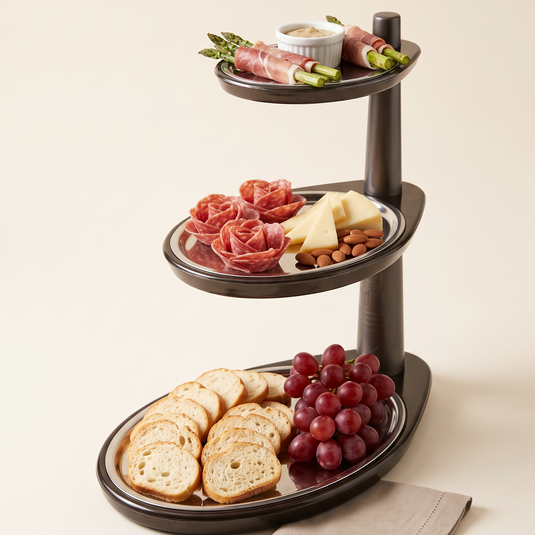 3-Tier Rotating Serving Stand