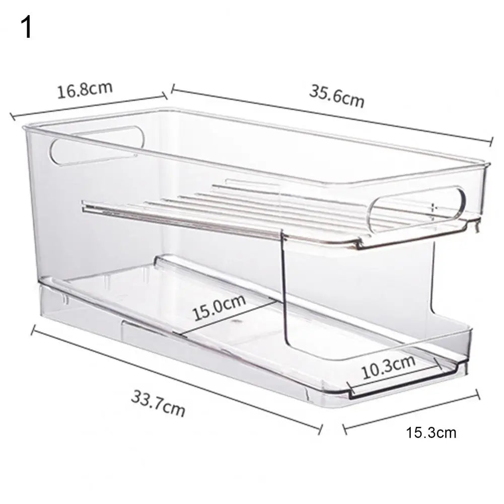 Excellent Fridge Organizer Bin Space-Saving Food Grade PET Fridge Water Bottle Storage Dispenser Supplies for Home Appliance