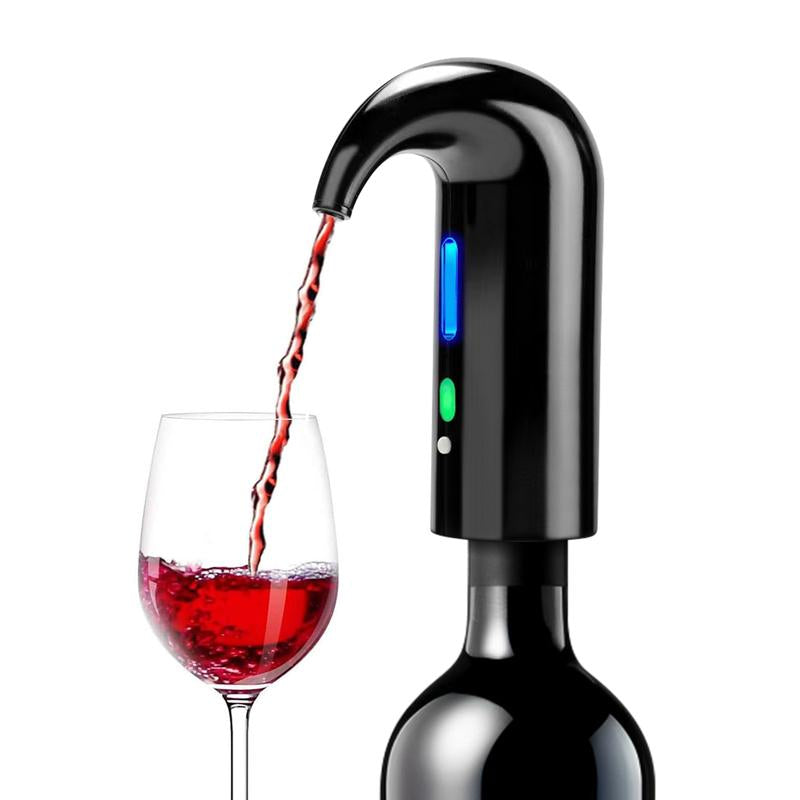 3-in-1 Electric Wine Aerator, Pourer & Vacuum Preserver with Storage Base 