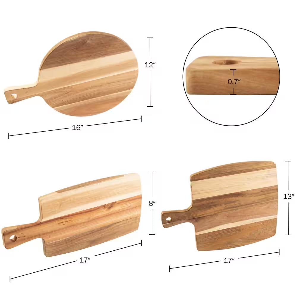 Acacia Prep & Serve Trio [3-Pc Hosting Boards] – Totem Serve
