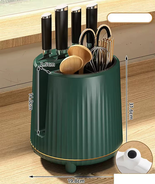 Kitchen Organizer Accessories Plastic Rotating Shelf 360 Degree Space-Saving Kitchen Storage Holders Racks