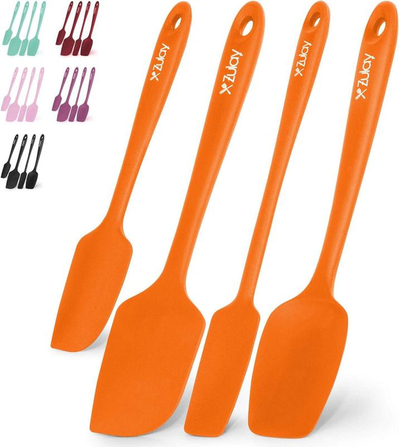 Kitchen Silicone Spatula Set (4-Piece) Heat-Resistant, Nonstick Safe, Dishwasher-Safe, Spatulas for Baking, Cooking & Mixing