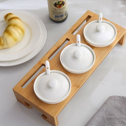 Ceramic Seasoning Jars with Stand