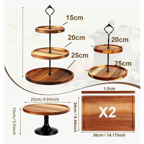 Acacia Wood Decorative Display Tray