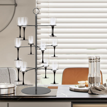 Decorative Iron Wine Glass Holder Storage Rack