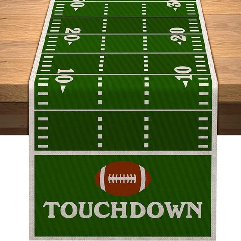 Decorative Football Theme Table Runner