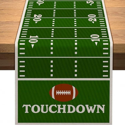 Decorative Football Theme Table Runner