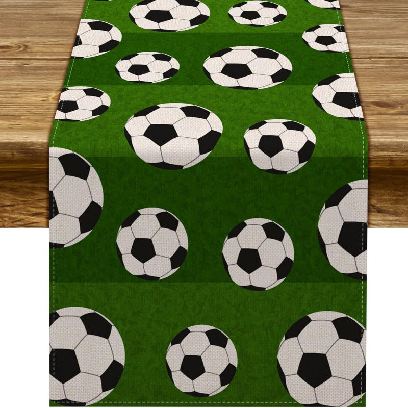 Decorative Football Theme Table Runner