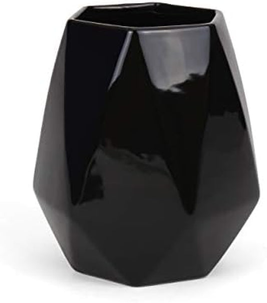 Ceramic Utensil Holder - Kitchen Utensil Holder - Utensil Crock - Utensil Caddy/Container Utensil Holder (Geometric)