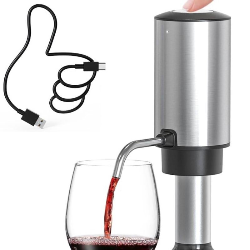 3-in-1 Electric Wine Aerator, Pourer & Vacuum Preserver with Storage Base 