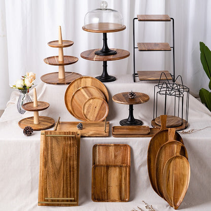 Acacia Wood Decorative Display Tray