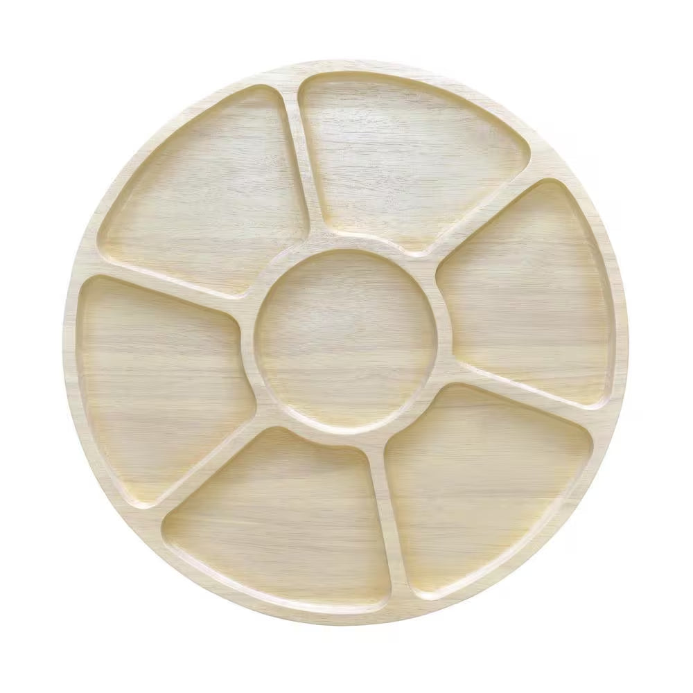 Hammock Wood 16 In. (Blonde) Para Rubber Tree Wood Divided Server