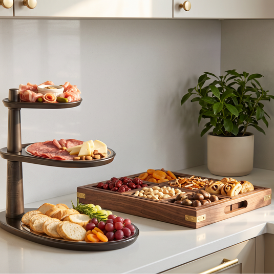 Walnut Wood Snack Tray