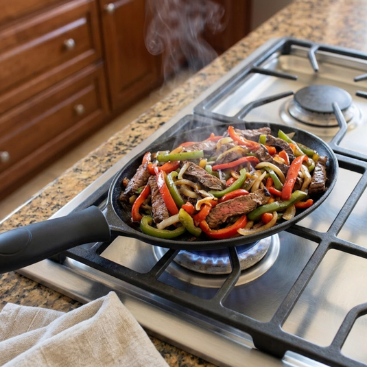 Cast Iron Skillet [Serving Stand Integrated]