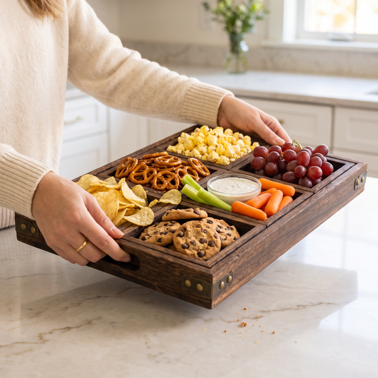 Walnut Wood Snack Tray