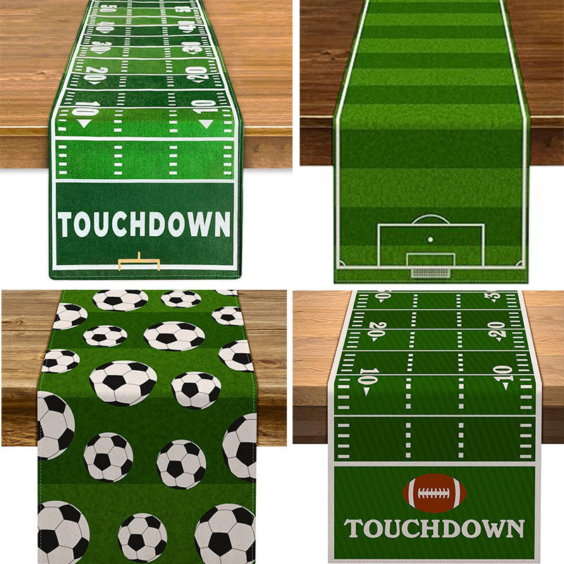 Decorative Football Theme Table Runner