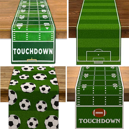 Decorative Football Theme Table Runner