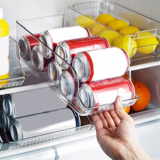 Excellent Fridge Organizer Bin Space-Saving Food Grade PET Fridge Water Bottle Storage Dispenser Supplies for Home Appliance