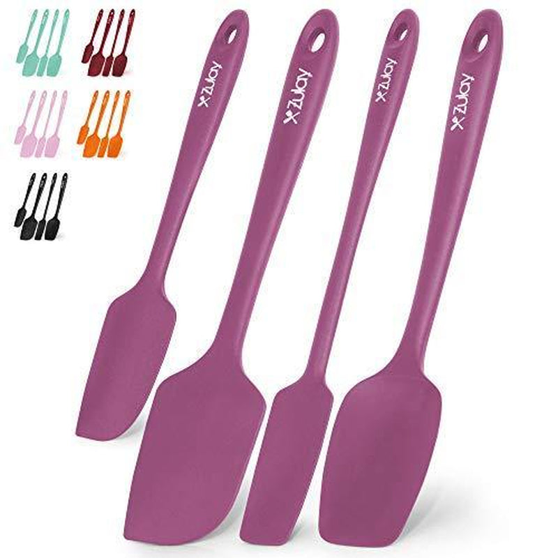 Kitchen Silicone Spatula Set (4-Piece) Heat-Resistant, Nonstick Safe, Dishwasher-Safe, Spatulas for Baking, Cooking & Mixing
