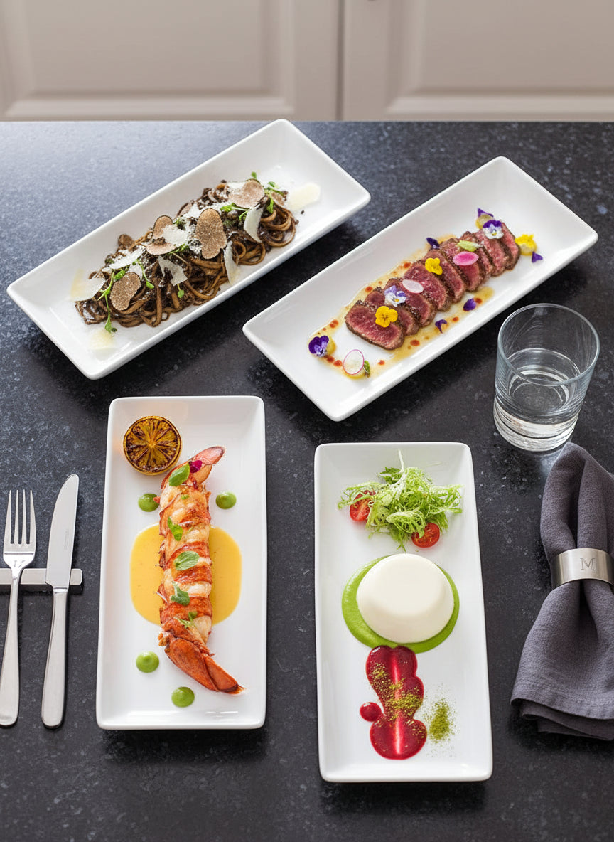 Porcelain Dinner Plate Set