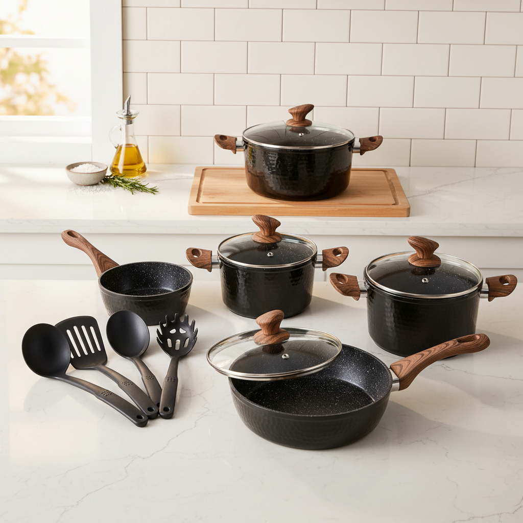 Complete Granite Pot/Pan Set