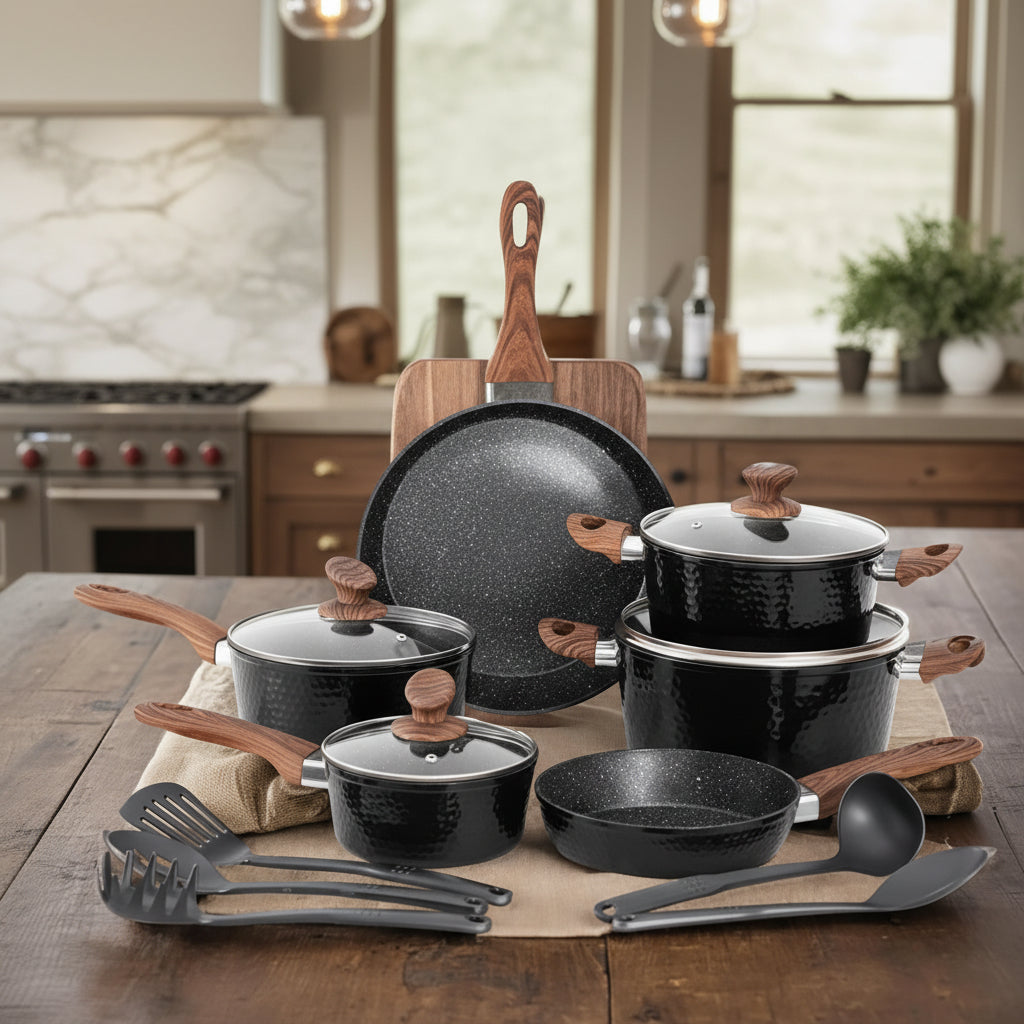 Complete Granite Pot/Pan Set