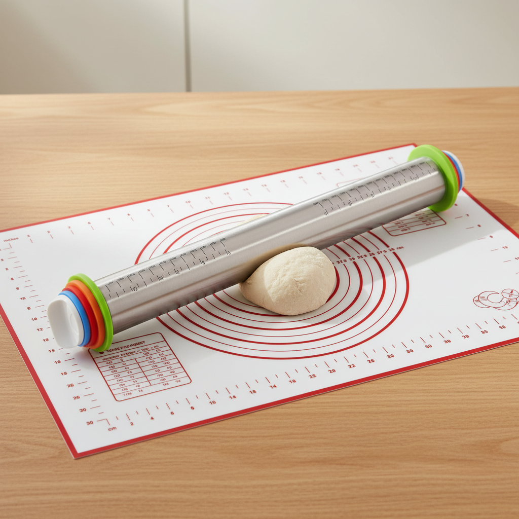 Adjustable Rolling Pin & Mat
