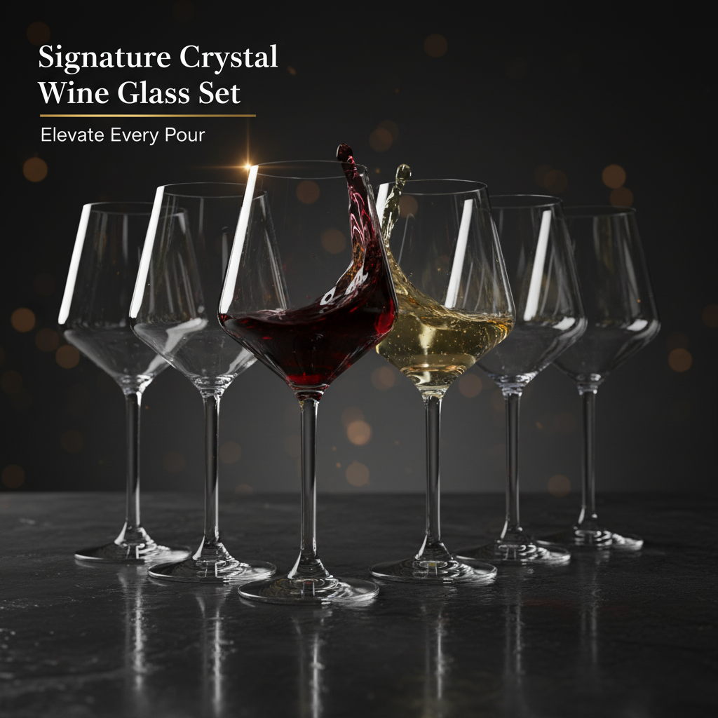 Stemmed Wine Glass Set