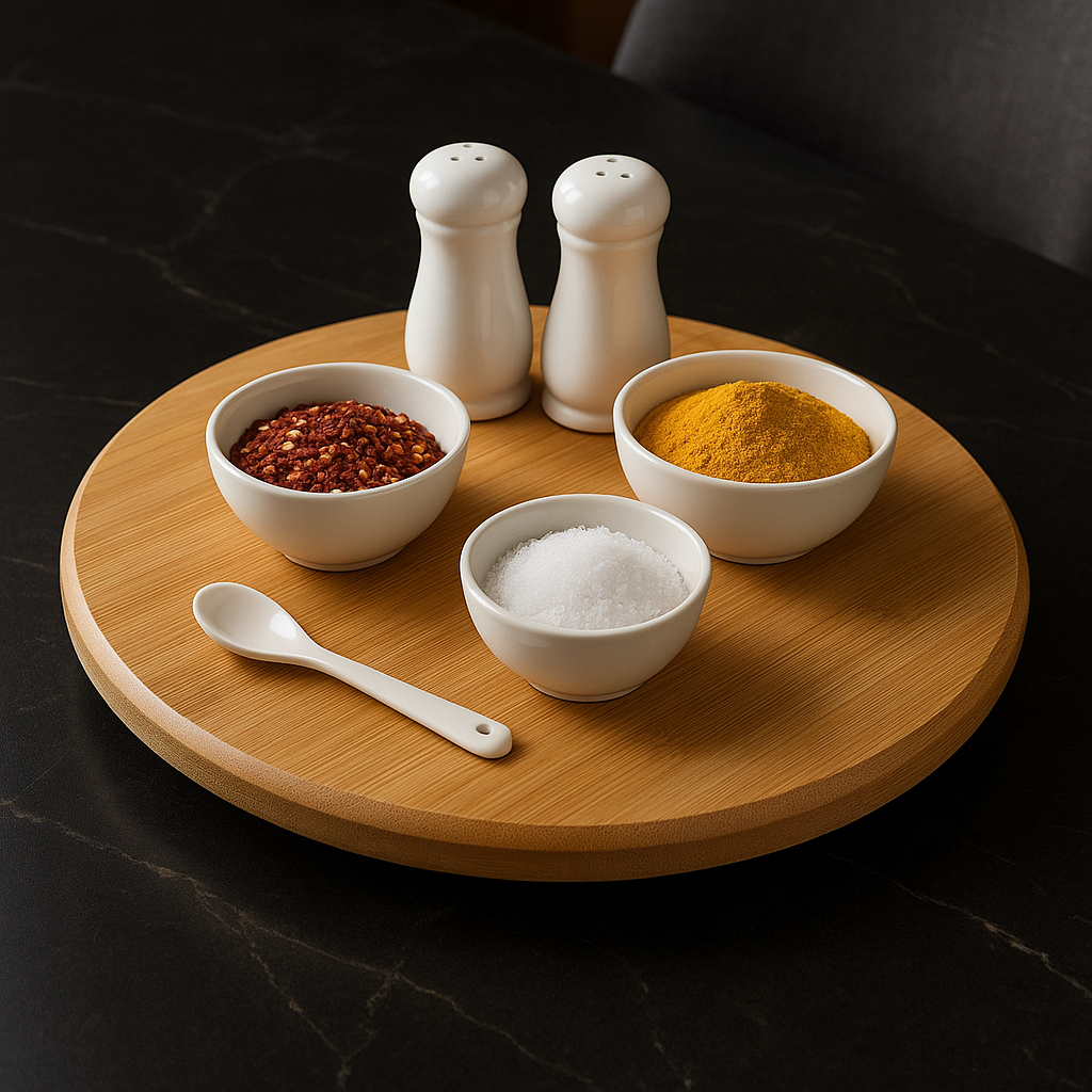 Bamboo Lazy Susan Turntable