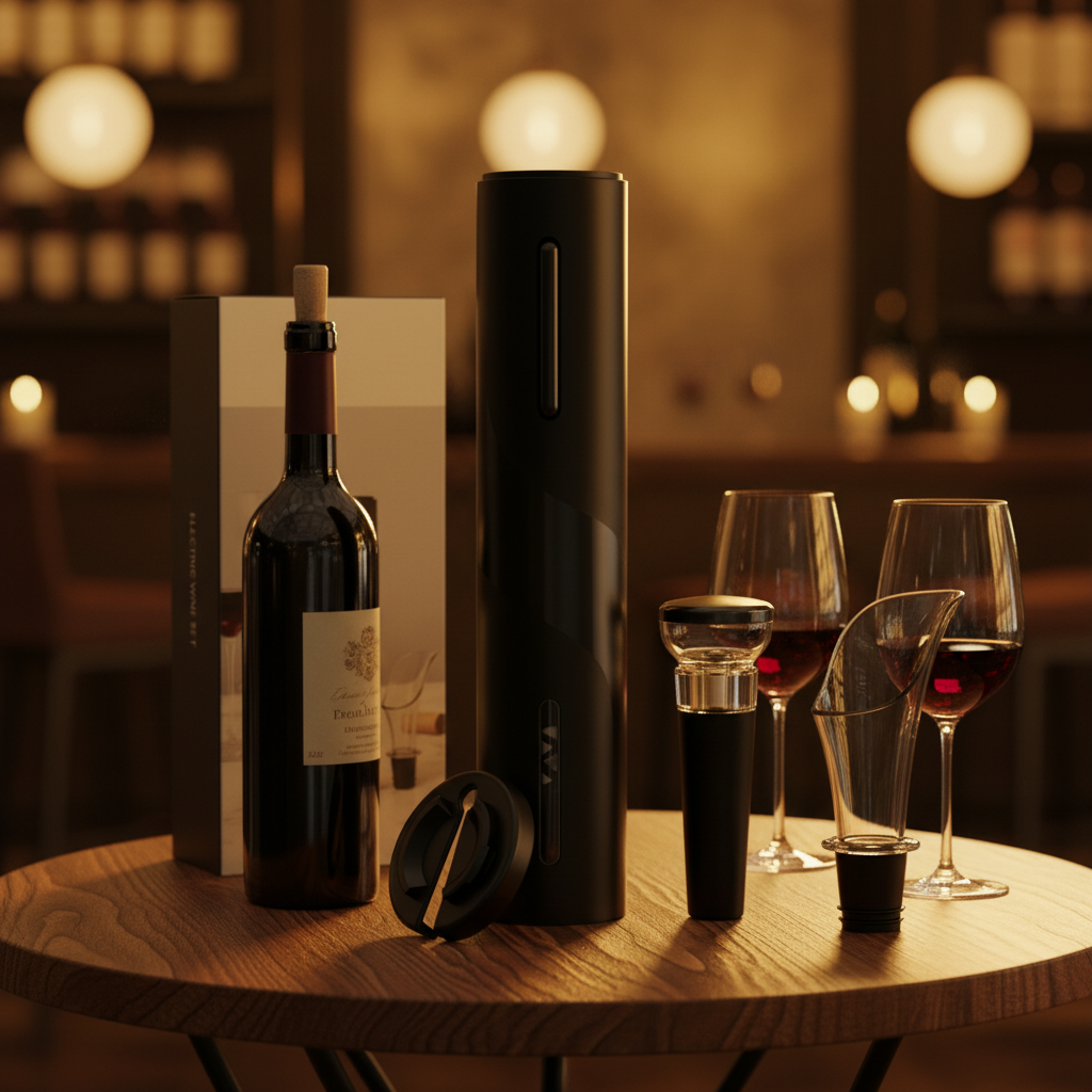 4-in-1 Electric Wine Opener Set