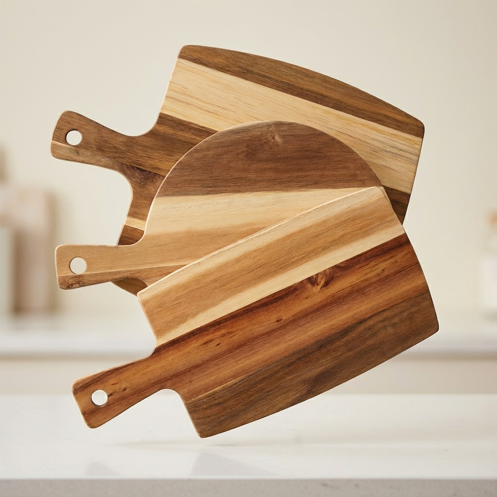 Acacia Wood Cutting Board Set
