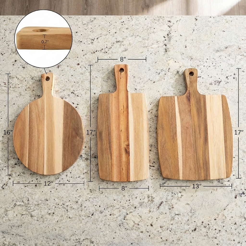 Acacia Prep & Serve Trio  [3-Pc Hosting Boards]