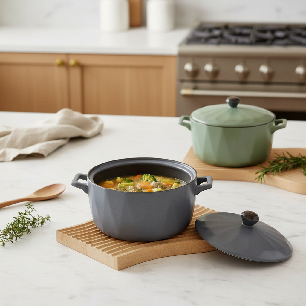 Geometric Ceramic Dutch Oven
