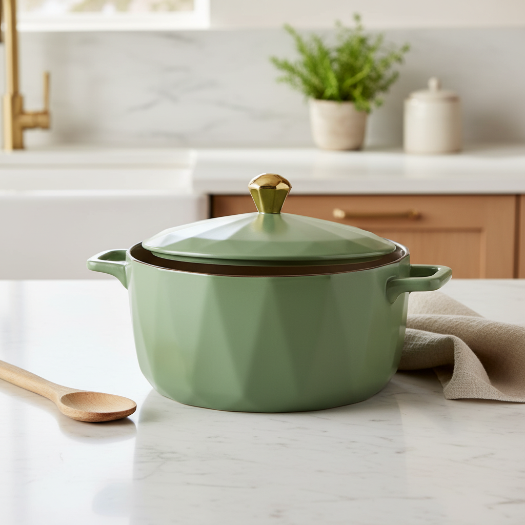 Geometric Ceramic Dutch Oven