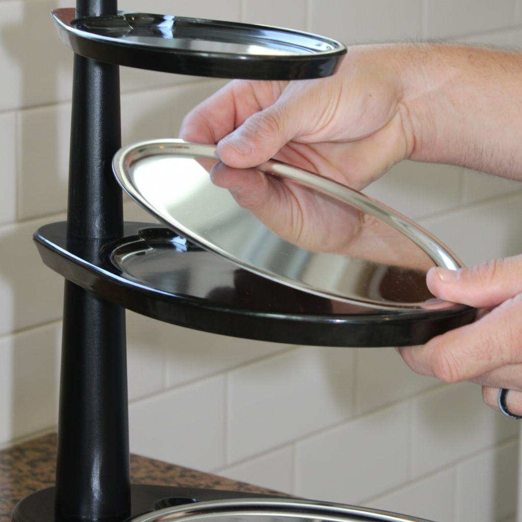 Swiveling 3-Tier Tray