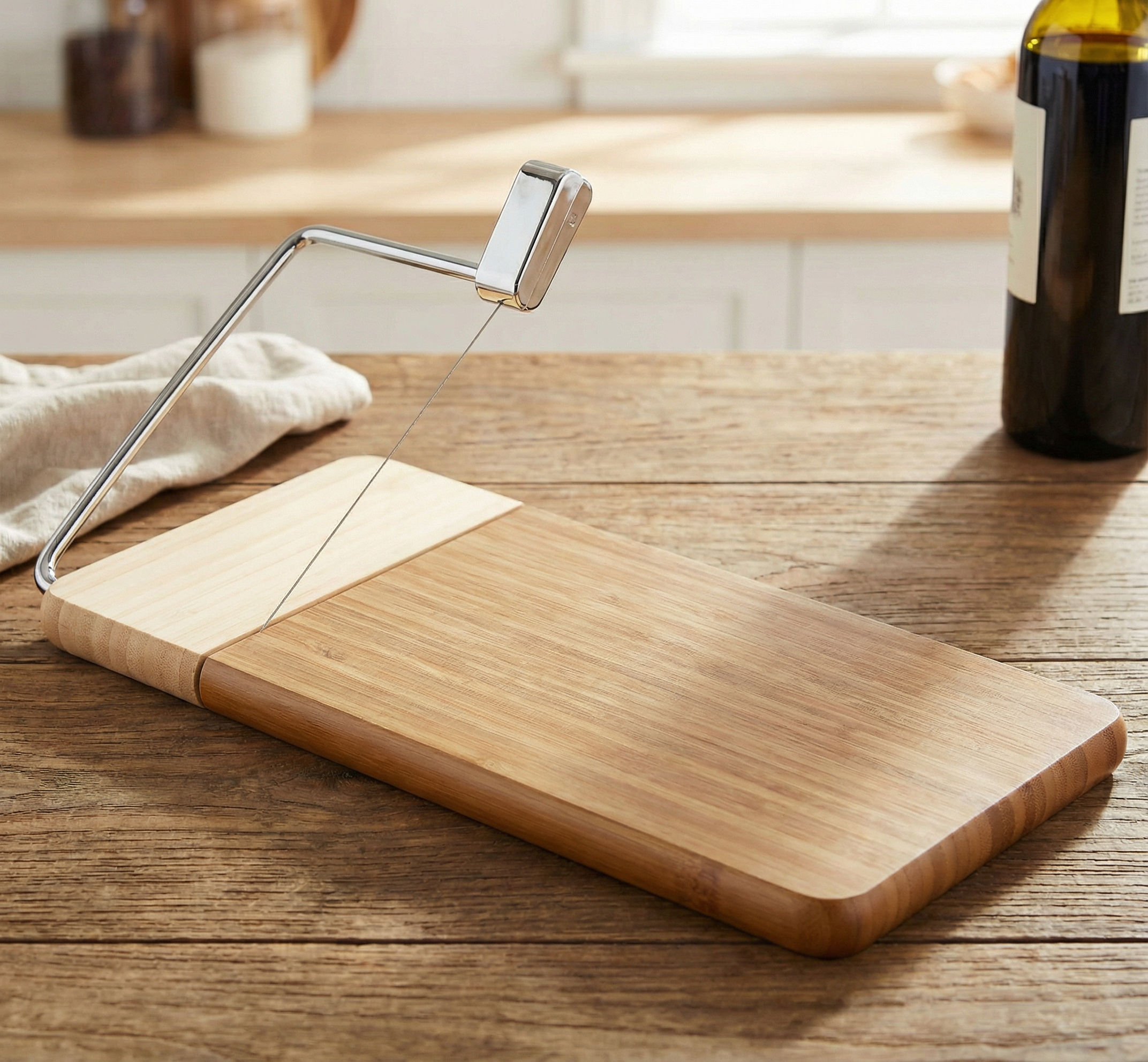 Bamboo Cheese Slicer & Serving Board