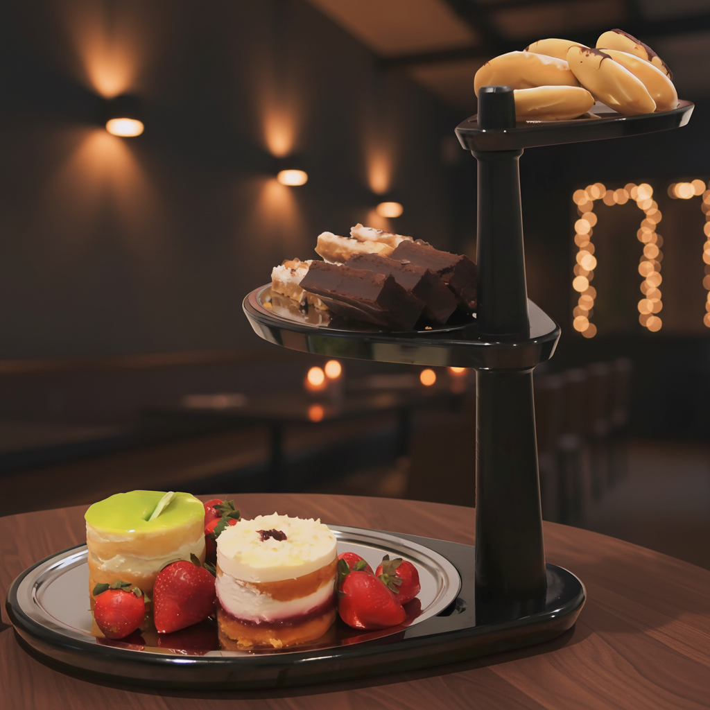 Swiveling 3-Tier Tray