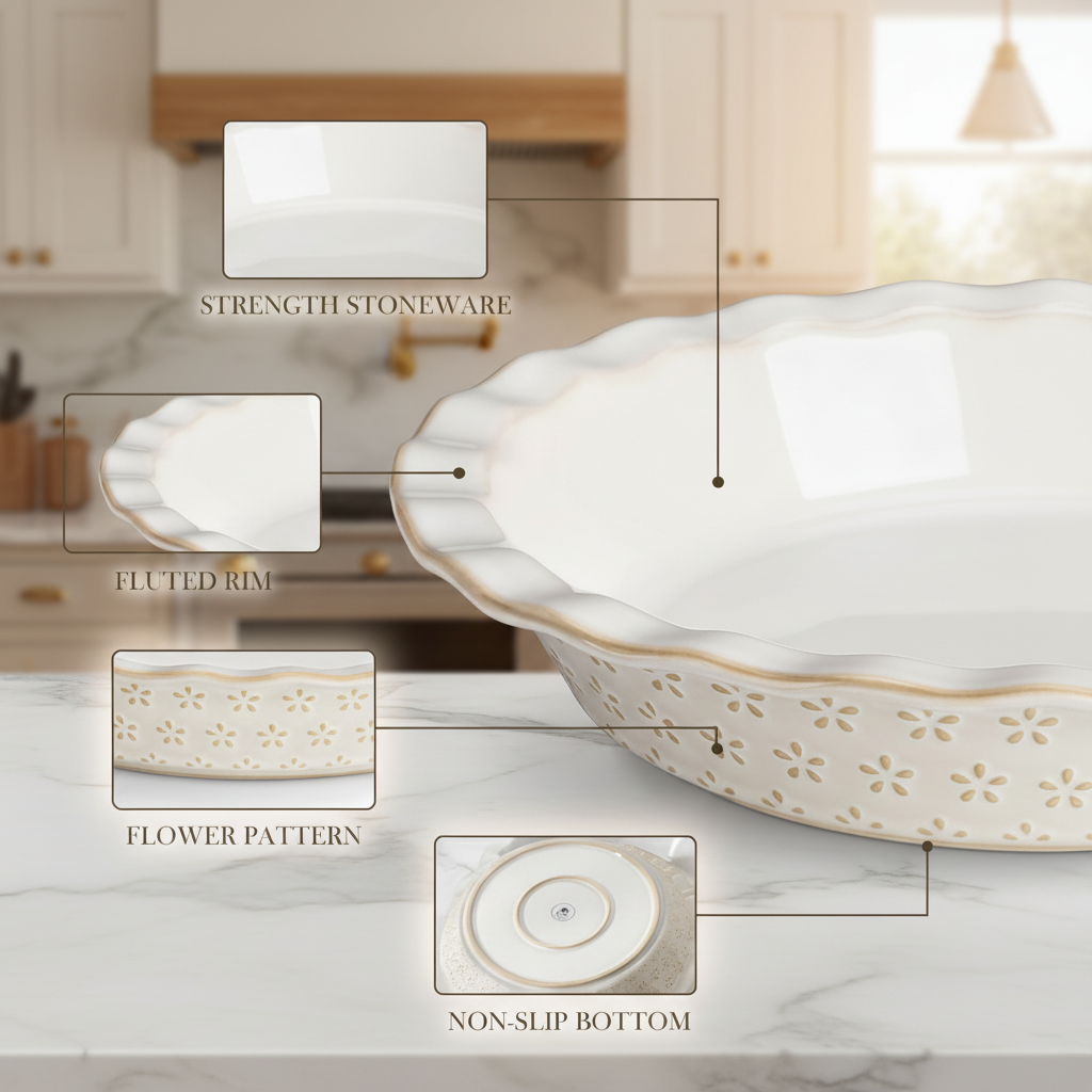 Luxe Fluted Pie Pan