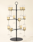 Champagne Tower - Black - Studio Shot, Full of Champagne